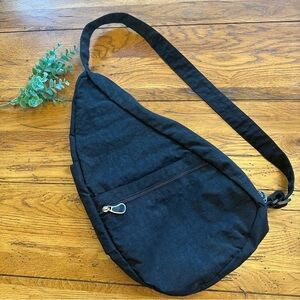 Ameribag Healthy Back 19 inch Sling Bag Black Nylon EUC